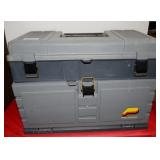 PLANO TACKLE BOX WITH 40 BOMBER BAITS, 3 SOUTH BEN