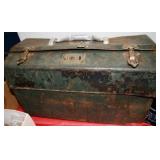 METAL TACKLE BOX WITH VINTAGE LURES