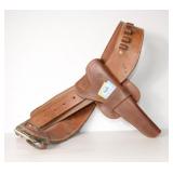 R.W. HUGHES LEATHER GUN BELT AND HOLSTER