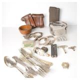 GROUPING: HAND CUFFS, FIELD MESS UTENSILS, ROUND