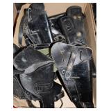 11 LEATHER HOLSTERS - MOST STAMPED: U.S.