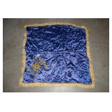 BLUE SILK TABLE COVER - U.S. ARMY - CAMP PHILLIPS
