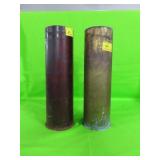 2 - 105MM SHELL CASINGS