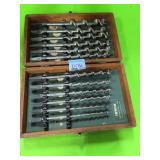 SET OF IRWIN AUGER BITS IN WOOD BOX