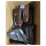 5 LEATHER HOLSTERS, UNCLE MIKE