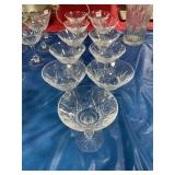 11 WATERFORD CRYSTAL MARTINI GLASSES