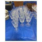 24 PC SET OF WATERFORD CRYSTAL STEMWARE