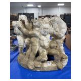 "STRUGGLE OF LIFE" BY EMILE JOHN HESS - 6 FIGURES-