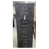 REMINGTON-RAND 4 DRAWER METAL FILE CABINET