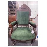 VICTORIAN EASTLAKE STYLE ARM CHAIR