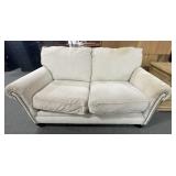 ASHLEY 5 FT. LOVESEAT WITH NAIL HEAD DESIGN -
