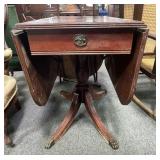 DROP LEAVE SINGLE DRAWER DINING TABLE