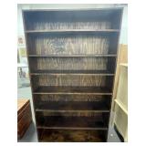 CRAFT MADE PINE 7 SHELF BOOKCASE - 49" X 11" X 84"