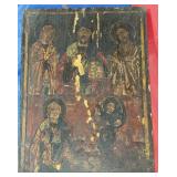GREEK BYZANTINE ICON - 18TH CENTURY - 9" X 12"