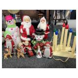 CHRISTMAS DECORATIONS, POWER STRIP, ETC.