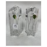 PAIR OF WATERFORD CRYSTAL CANDLESTICKS