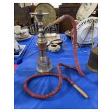 GLASS AND METAL HOOKAH PIPE