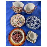 JAPAN CUP AND SAUCER, CHINESE TEA CUPS, ETC.