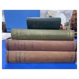4 HARDBACK BOOKS - 1 IS GREEK DICTIONARY