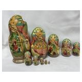 SET OF RUSSIAN NESTING DOLLS
