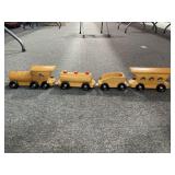 TOY WOODEN TRAIN - 4 CARS