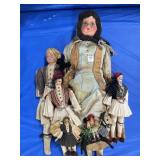 6 ASSORTED GREEK NATIONAL DOLLS