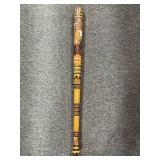 31 1/2" CARVED AND PAINTED WOOD BAT - SOUVENIR