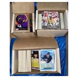 6 PARTIAL BOXES OF ASSORTED SPORTS TRADING CARDS