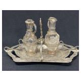 SILVERPLATE OIL AND VINEGAR SET - ONE BOTTLE