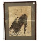 "MARCEL MARCEAU" BY ROY COLONNA - WATERCOLOR