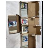 5 PARTIAL BOXES OF ASSORTED SPORTS TRADING CARDS