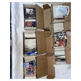 7 PARTIAL BOXES OF SPORTS TRADING CARDS - THESE