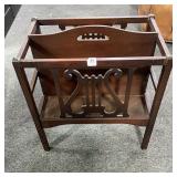 MAHOGANY MAGAZINE RACK