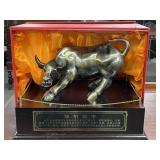 ASIAN DESIGN "BULL IN RING" WITH ASIAN WRITING ON