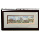 "UNIVERSITY OF TENNESSEE" BY GILLETT - FRAMED AND