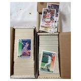 3 PARTIAL BOXES OF ASSORTED SPORTS TRADING CARDS
