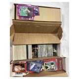 3 PARTIAL BOXES OF ASSORTED SPORTS TRADING CARDS