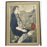 "JOYCE" WOODCUT BY ELLEN NATHAN - #27/30 -