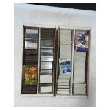 2 PARTIAL BOXES OF ASSORTED SPORTS TRADING CARDS