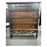 MAHOGANY 7 DRAWER CHEST - 40" X 22" X 48"