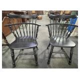 PAIR WINDSOR STYLE SIDE CHAIRS