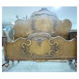 DEPRESSION ERA MAHOGANY FULL SIZE BED FRAME