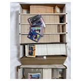 3 PARTIAL BOXES OF ASSORTED SPORTS TRADING CARDS