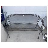WROUGHT IRON SETTEE - 48"