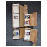 4 PARTIAL BOXES OF BASEBALL CARDS - 1990