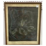 "THE DANCE" BY ANGEL BOTELLO - FRAMED - 15" X 18"