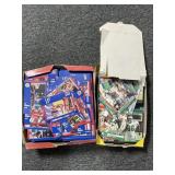2 PARTIAL RETAIL BOXES OF BASKETBALL AND FOOTBALL