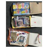 3 PARTIAL RETAIL BOXES OF SPORTS TRADING CARDS -