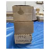 3 PARTIAL BOXES OF BASEBALL AND FOOTBALL CARDS -