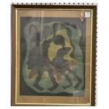 "THE DANCE" BY ANGEL BOTELLO - FRAMED - 16" X 19"